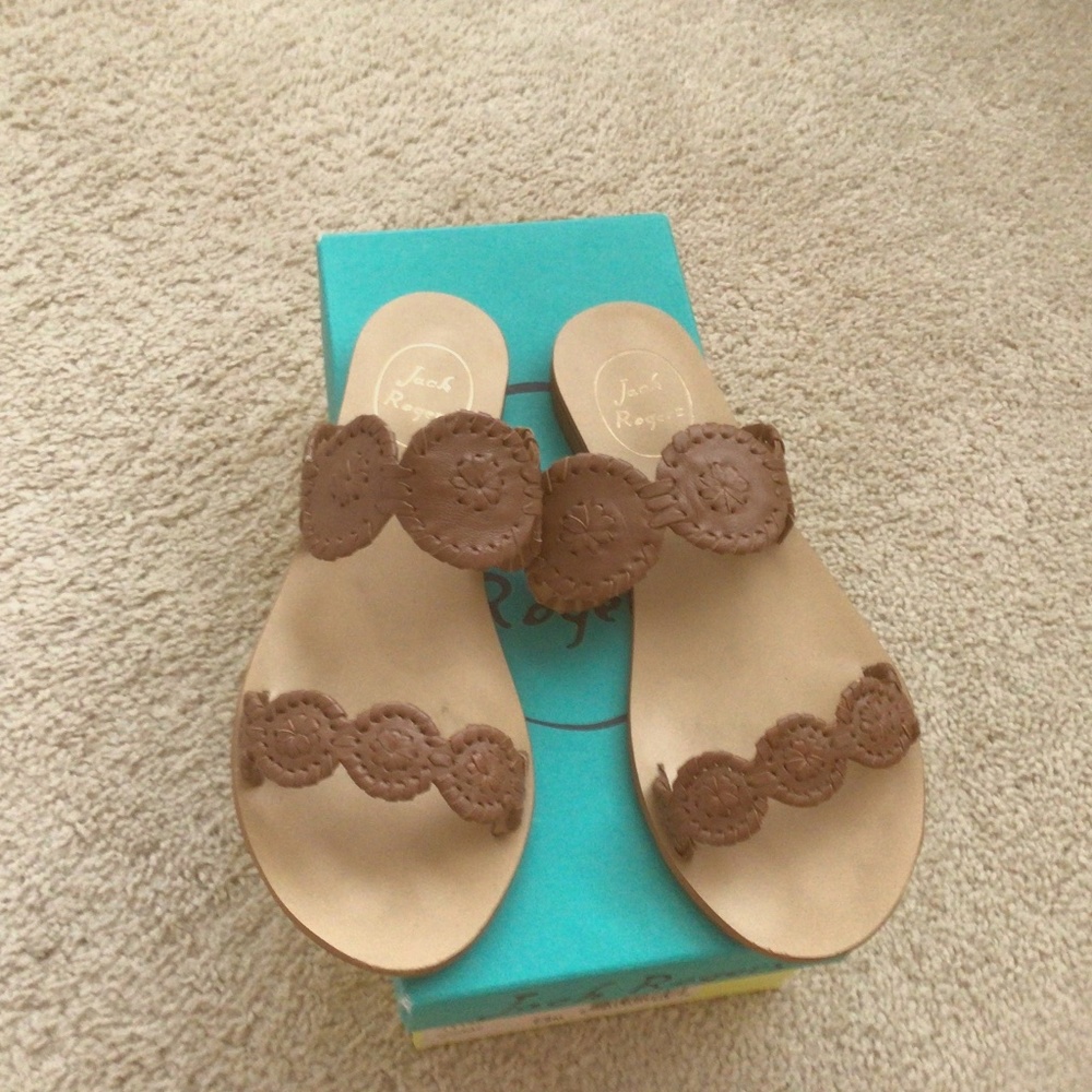 Jack Rogers -LAUREN- 7.5M COGNAC